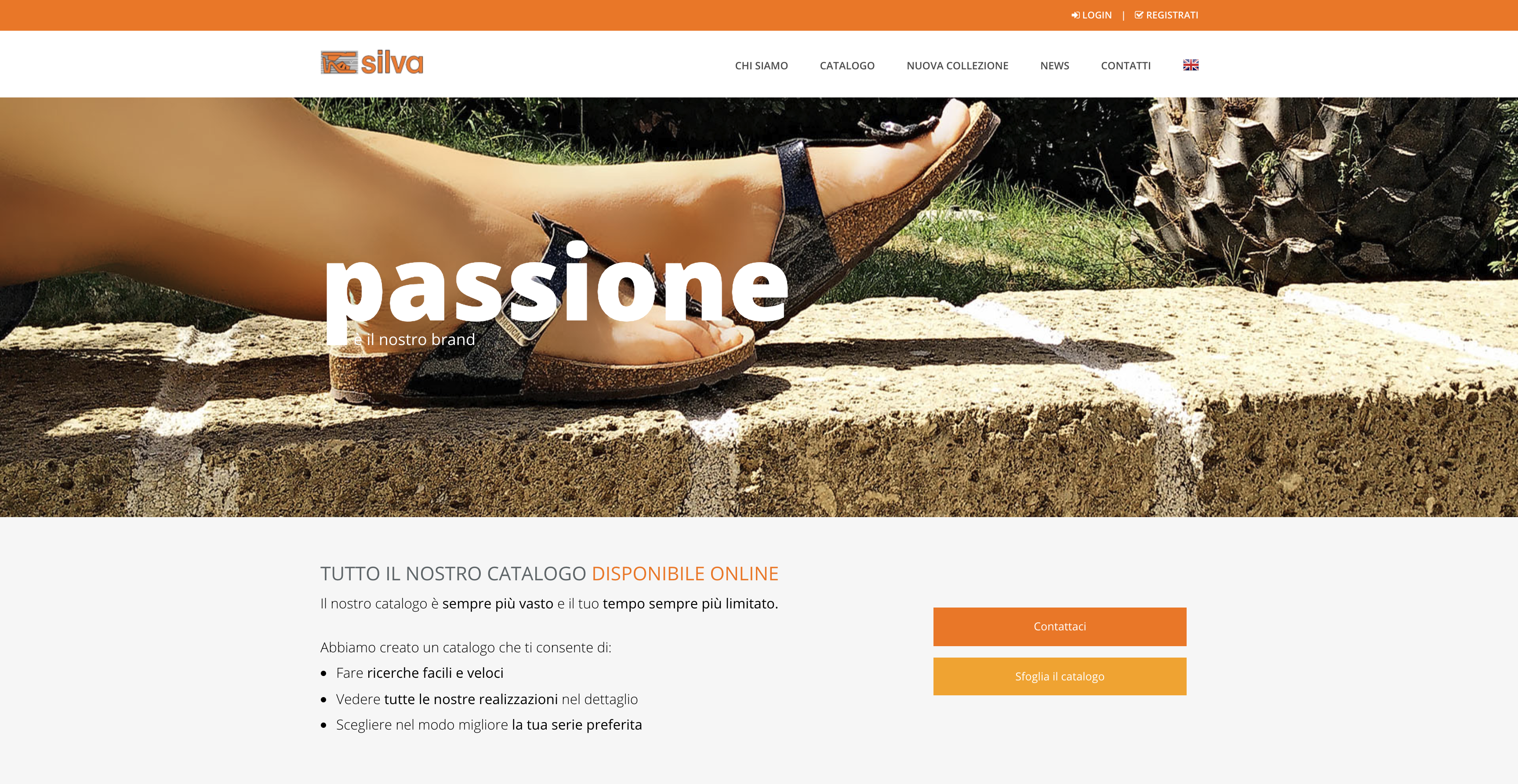 Home del nuovo sito di Silva Snc